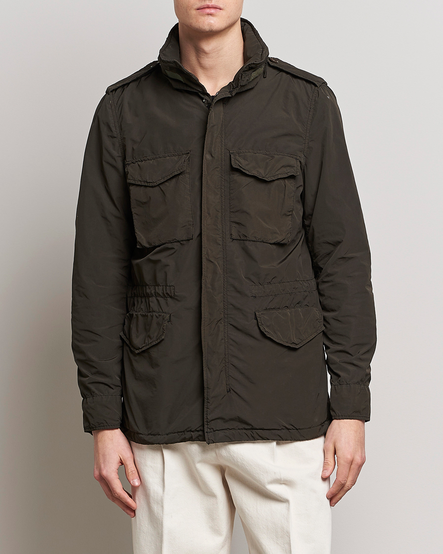 Mies | Contemporary Creators | Aspesi | Giubotto Garment Dyed Field Jacket Dark Military