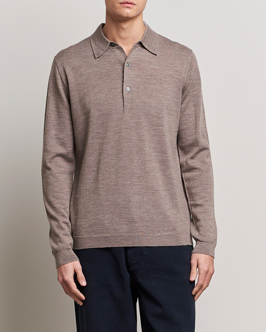 Mies | Parhaat lahjavinkkimme | A Day\'s March | Ambroz Merino Polo Taupe Melange