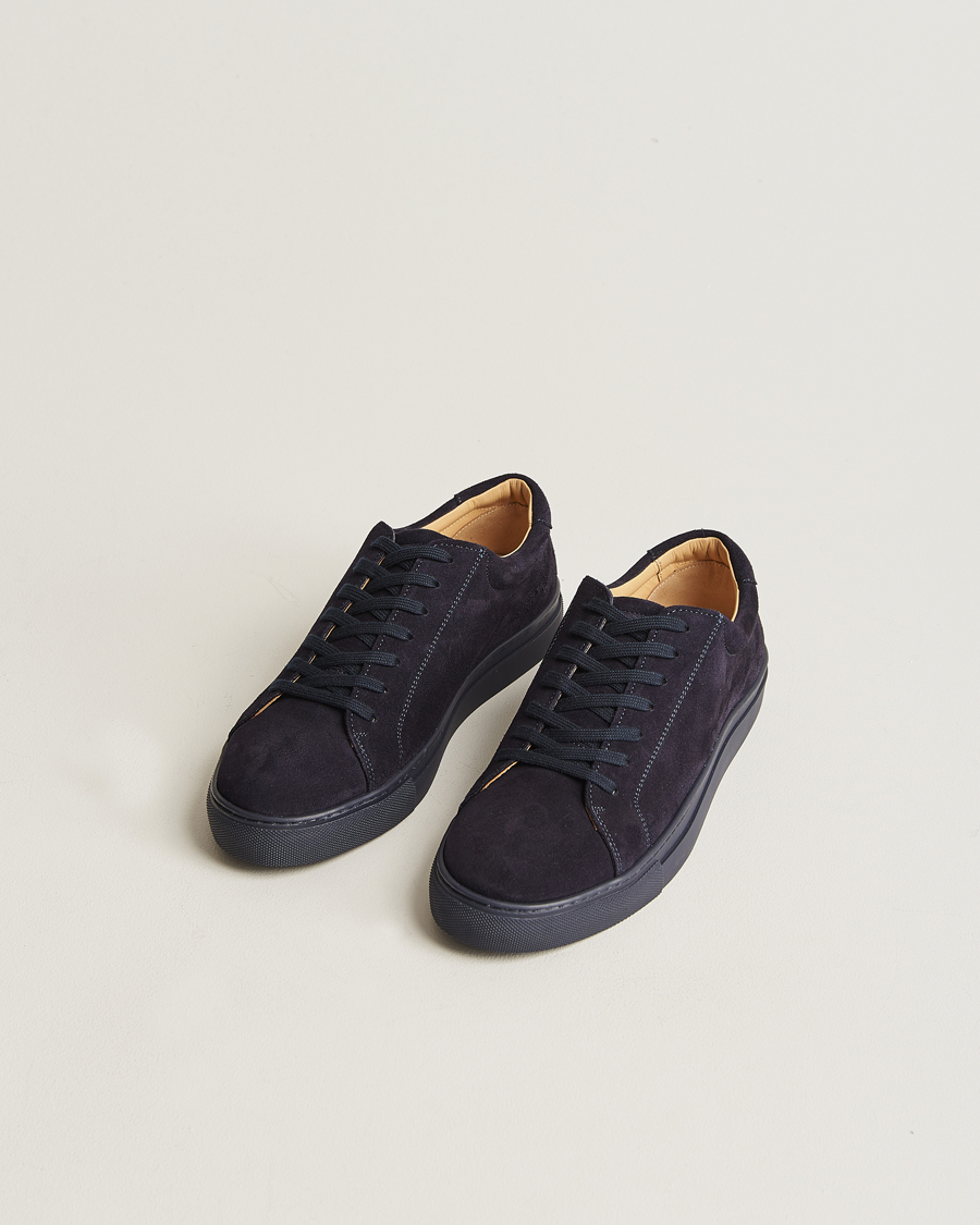 Mies |  | Myrqvist | Oaxen Monochrome Sneaker Navy Suede