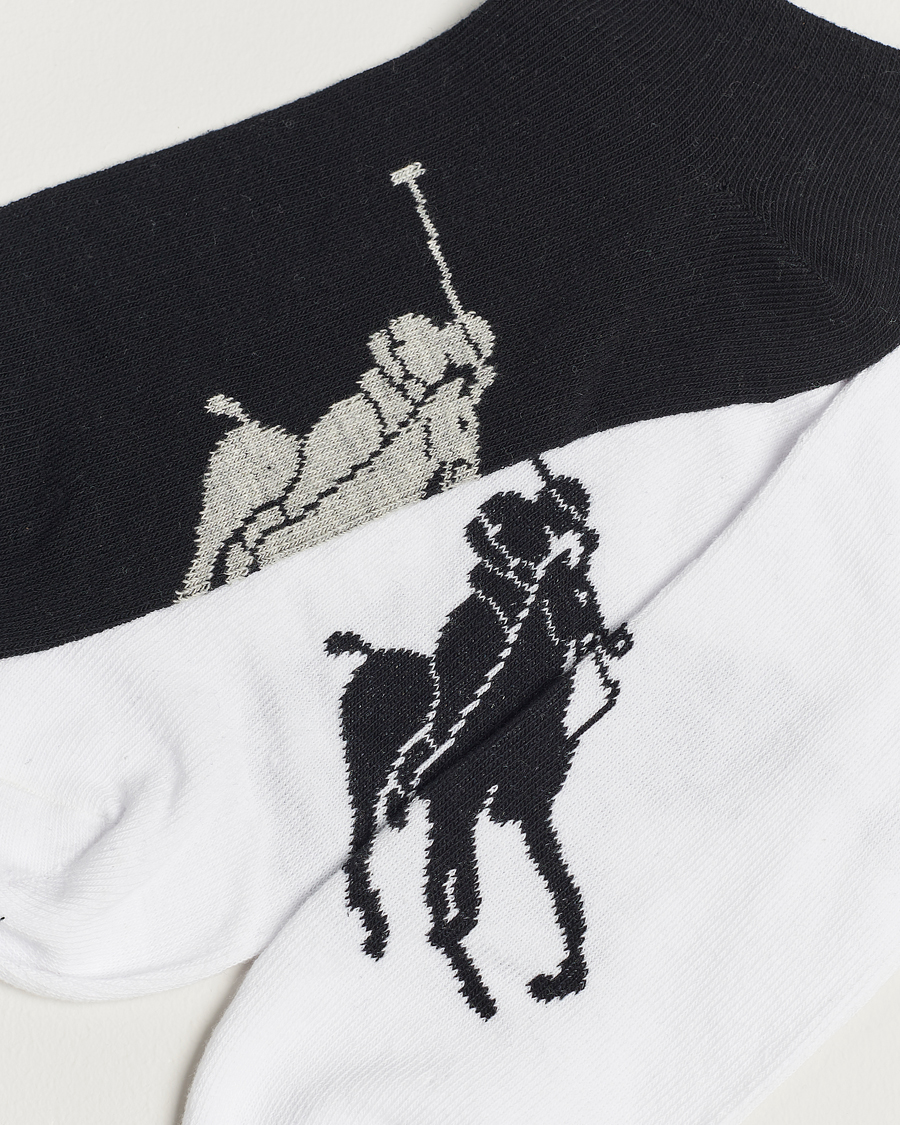 Mies | Preppy Authentic | Polo Ralph Lauren | 3-Pack Sneaker Sock White/Black