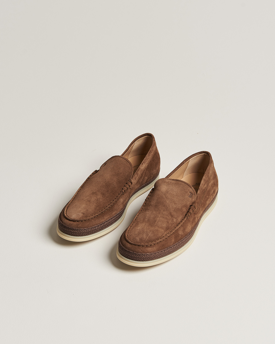 Mies | Tod's | Tod\'s | Raffia Loafer Brown Suede