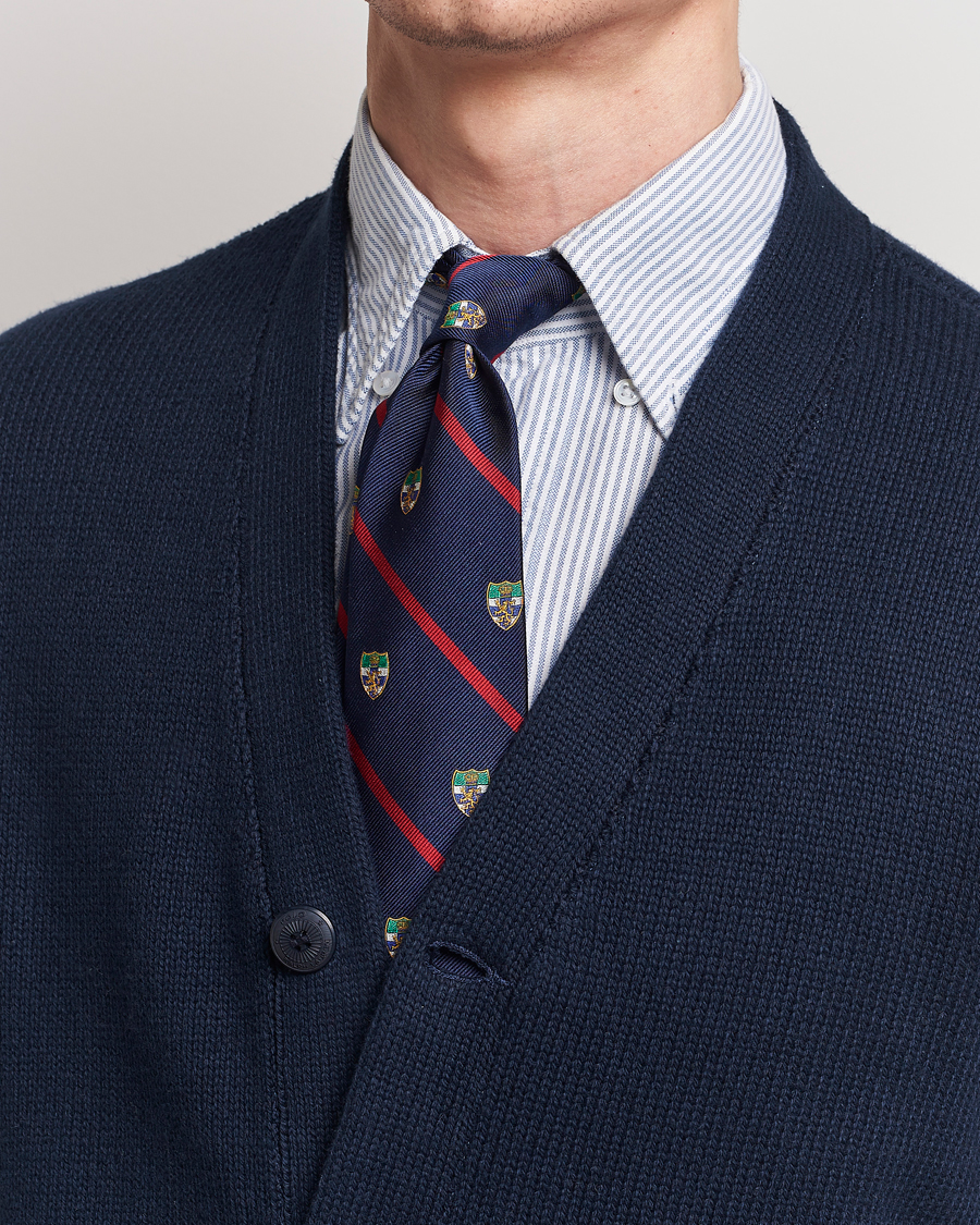 Mies | Preppy Authentic | Polo Ralph Lauren | Club Lion Tie Navy/Red