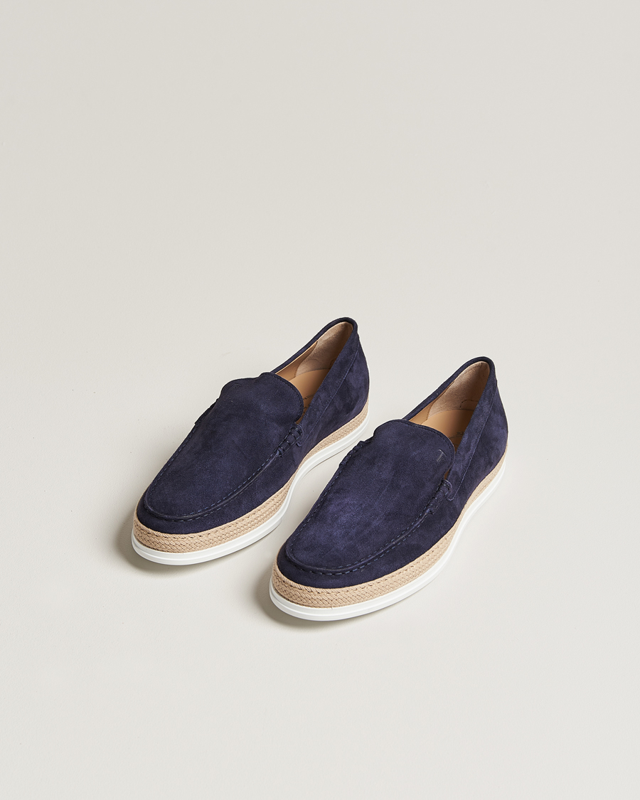 Mies | Tod's | Tod\'s | Raffia Loafer Navy Suede