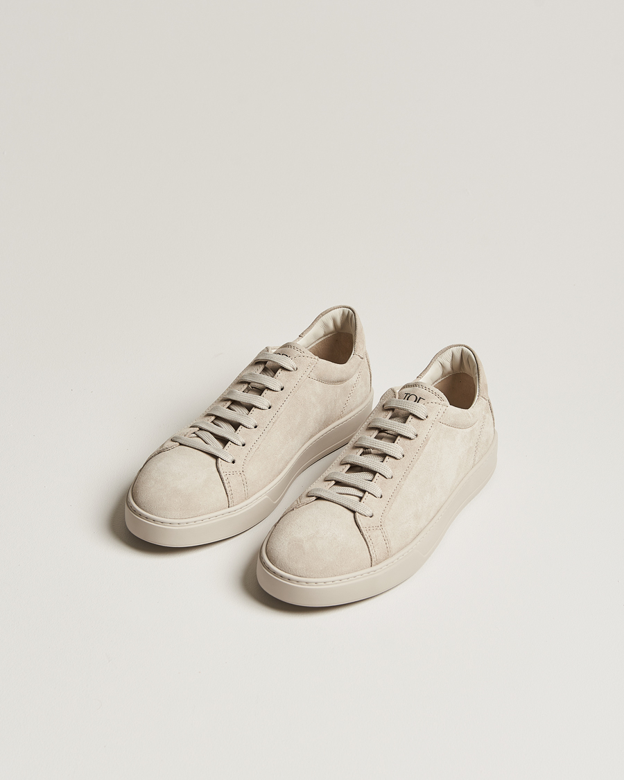 Mies | Tod's | Tod\'s | Cassetta Lacciata Sneaker Light Grey Suede