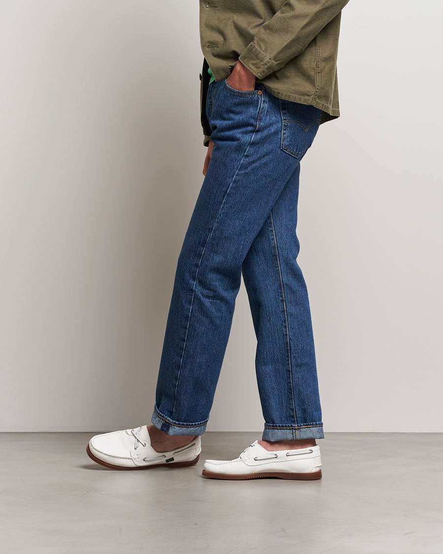 Mies | Paraboot | Paraboot | Barth Boat Shoe White Deerskin