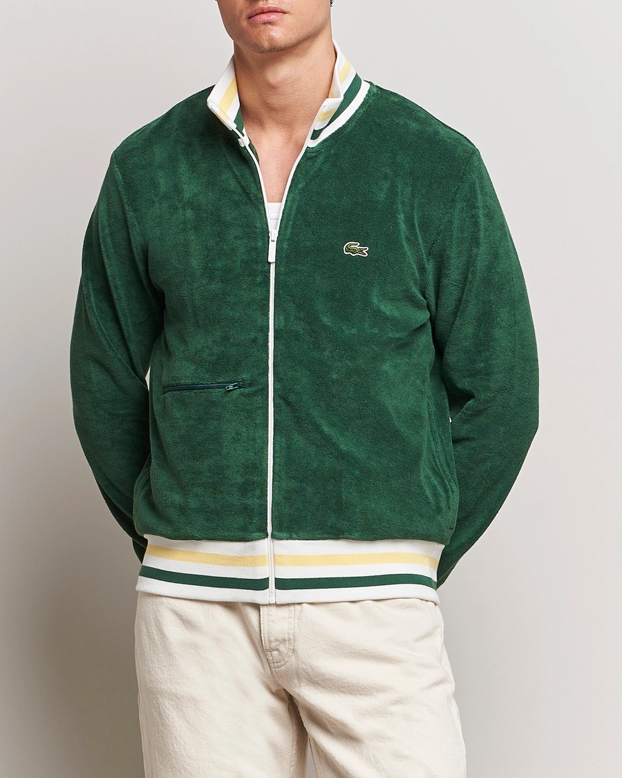 Mies | Vaatteet | Lacoste | Terry Full Zip Sweatshirt Green