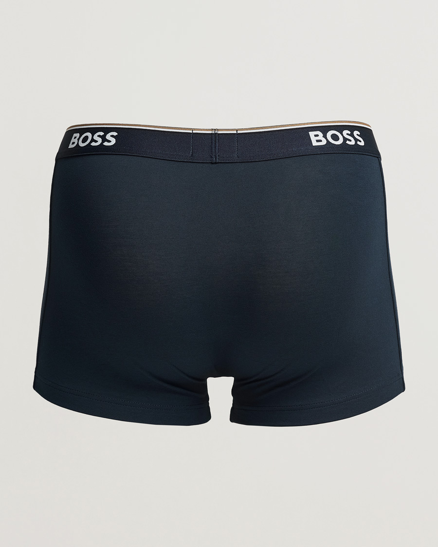 Mies | Business & Beyond | BOSS BLACK | 3-Pack Cotton Trunk Black/White/Blue