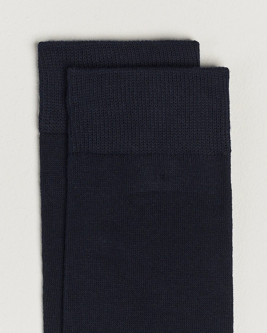 Mies | Vain Care of Carlilta | Topeco | Solid Care of Carl Cotton Sock Navy