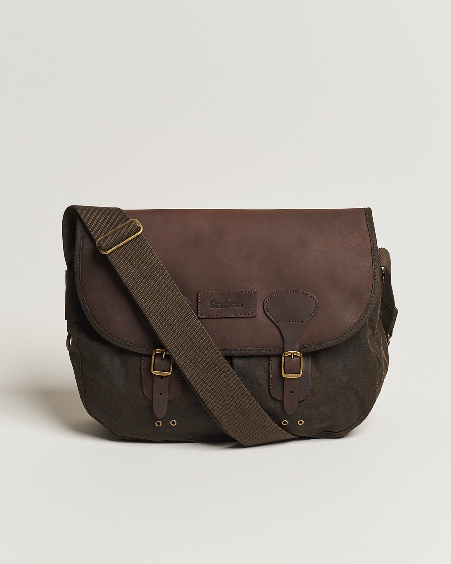 Barbour Lifestyle Wax Leather Tarras Olive – Vihreä