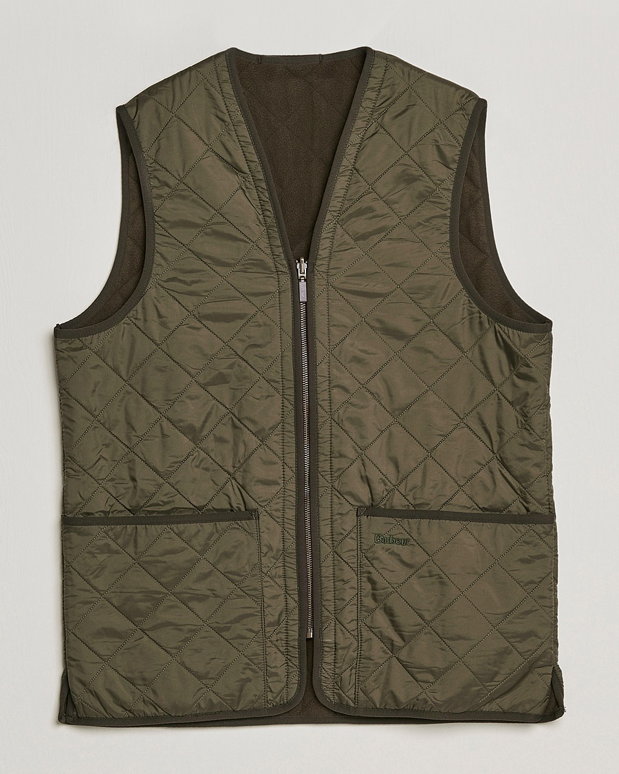 Barbour Lifestyle Quilt Waistcoat/Zip-In Liner Olive – Vihreä