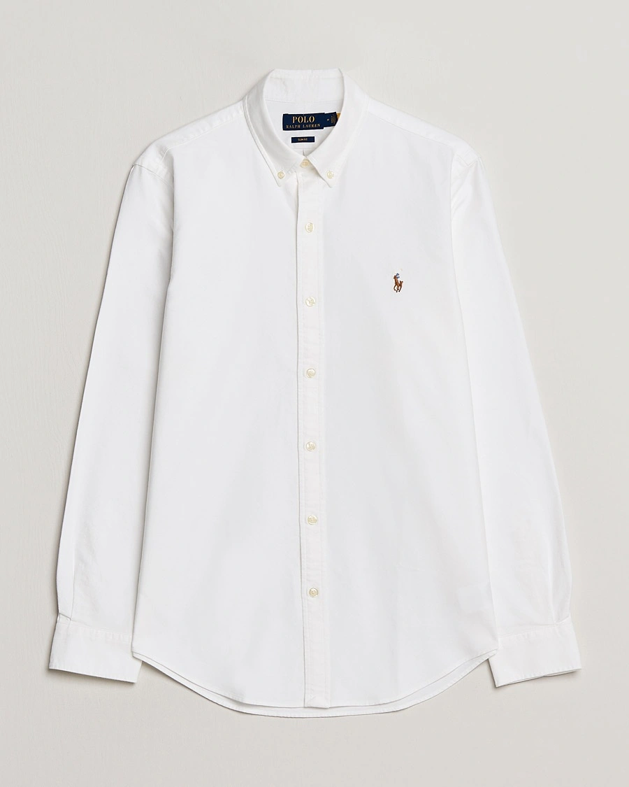 Polo Ralph Lauren Slim Fit Shirt Oxford White – Valkoinen