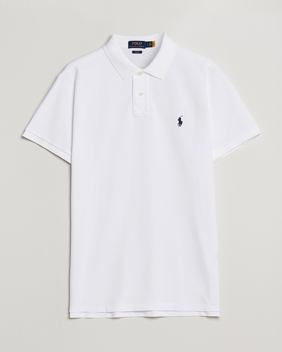Polo Ralph Lauren Slim Fit Polo White – Valkoinen