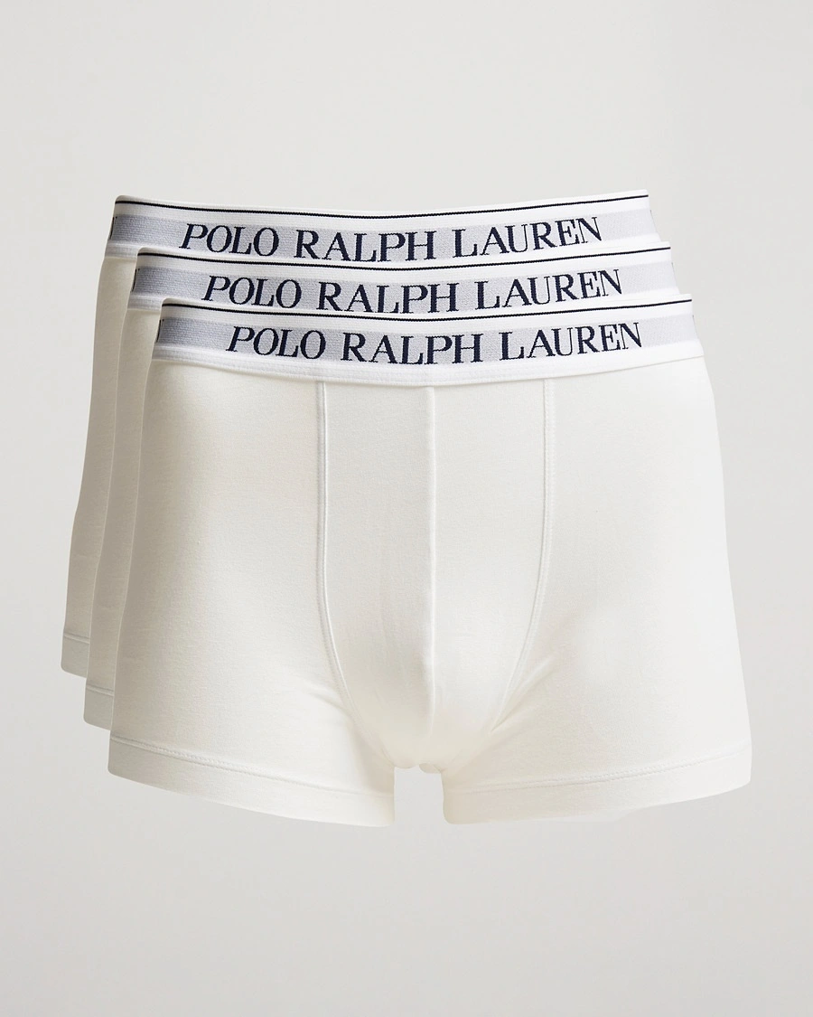 Polo Ralph Lauren 3-Pack Trunk White – Valkoinen