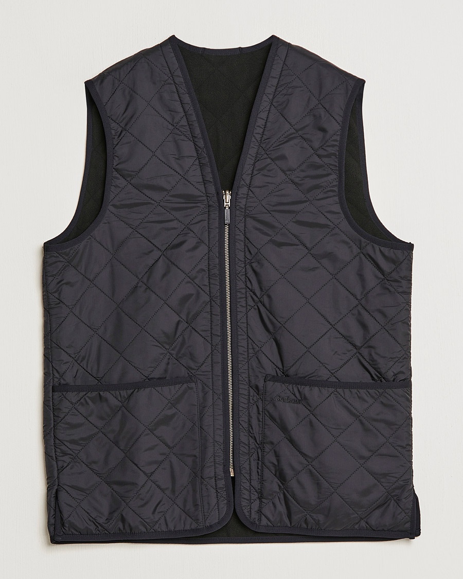 Barbour Lifestyle Quilt Waistcoat/Zip-In Liner Black – Musta