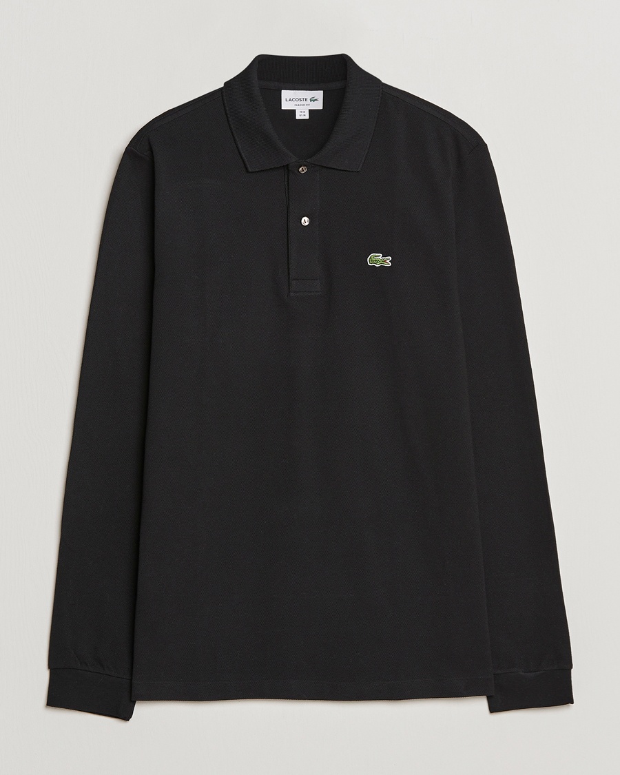 Lacoste Original Long Sleeve Polo Piké Black – Musta