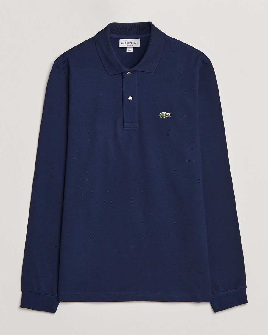 Lacoste Original Long Sleeve Polo Piké Navy Blue – Sininen