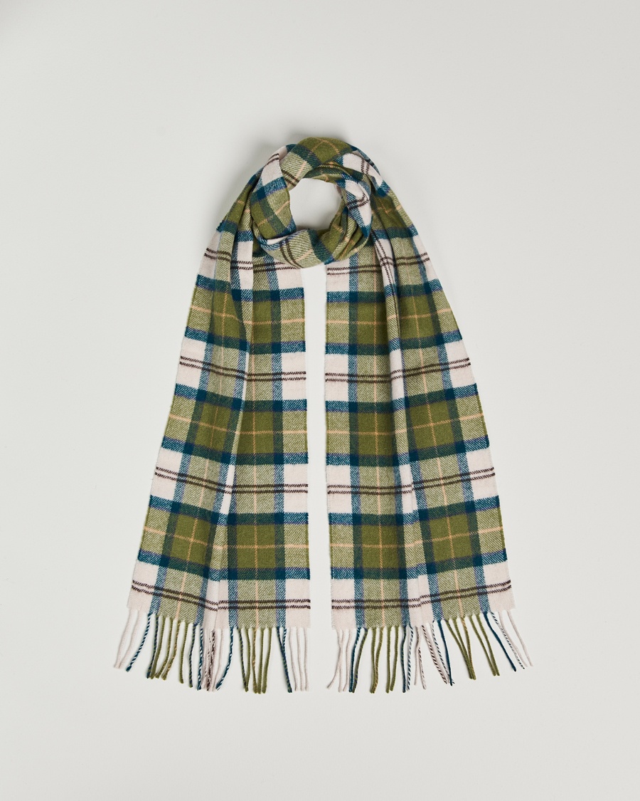 Barbour Lifestyle Tartan Lambswool Scarf Ancient – Vihreä