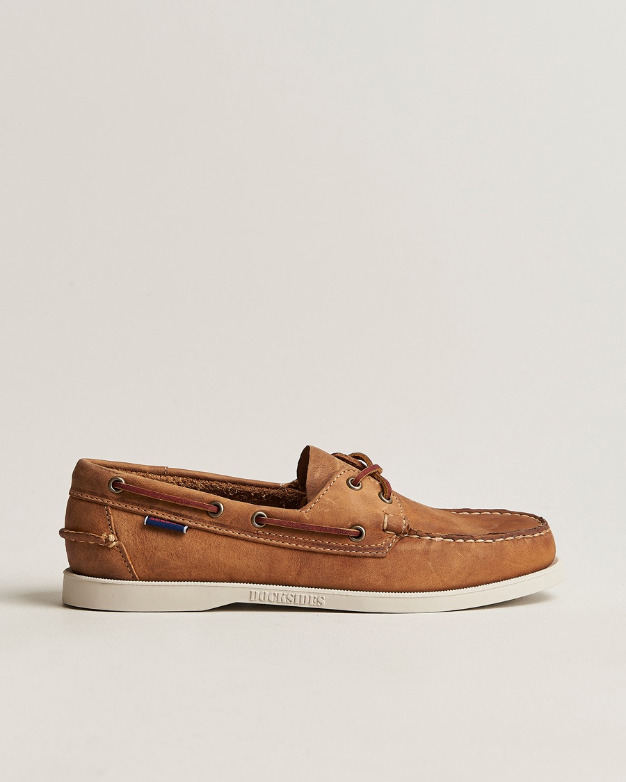 Sebago Docksides Nubuck Boat Shoe Brown – Ruskea