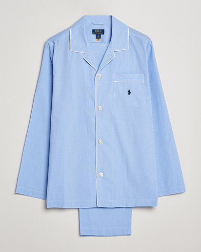 Miehet | Pyjamasetti | Polo Ralph Lauren | Pyjama Set Mini Gingham Blue