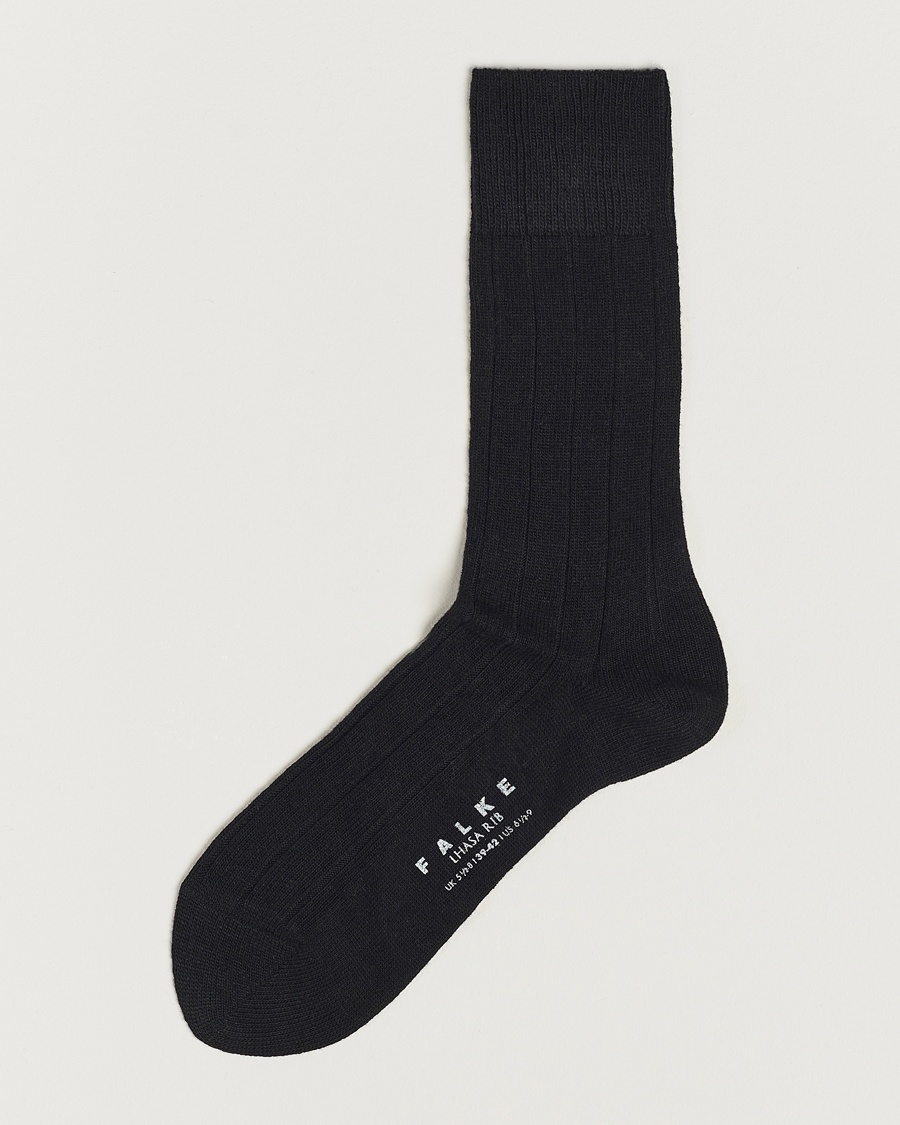 Falke Lhasa Cashmere Socks Black – Musta