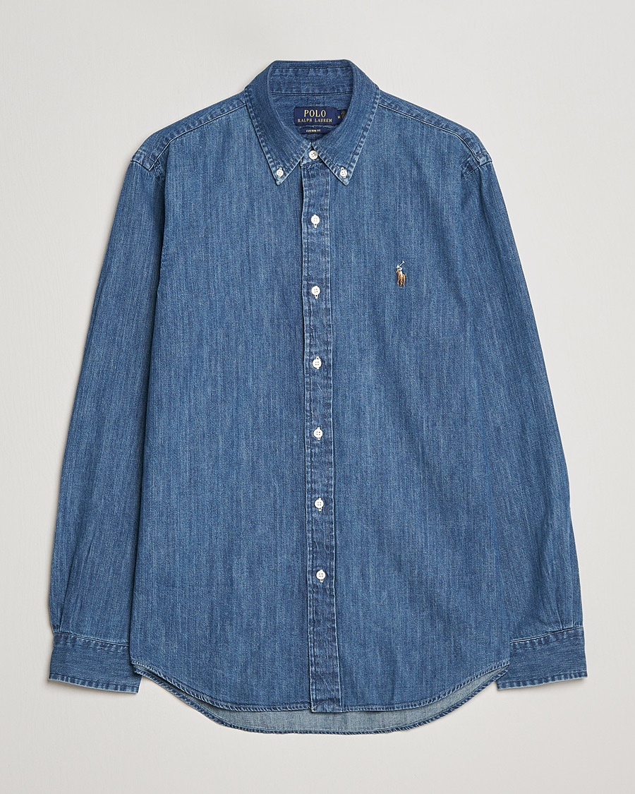Polo Ralph Lauren Custom Fit Shirt Denim Dark Wash – Sininen