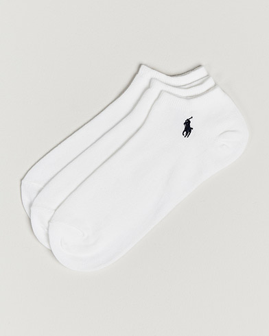 Mies | Nilkkasukat | Polo Ralph Lauren | 3-Pack Ghost Sock White