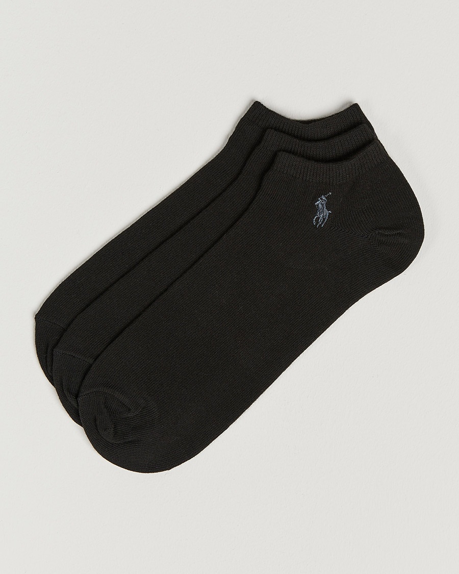Polo Ralph Lauren 3-Pack Ghost Sock Black – Musta