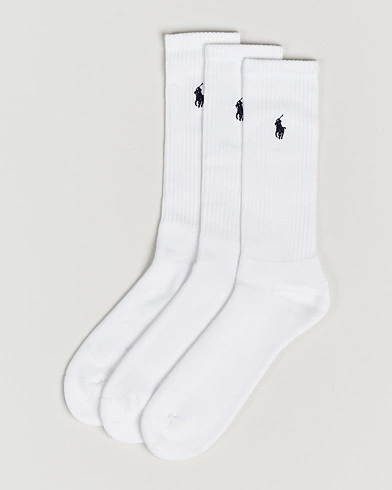 Mies | Sukat | Polo Ralph Lauren | 3-Pack Crew Sock White