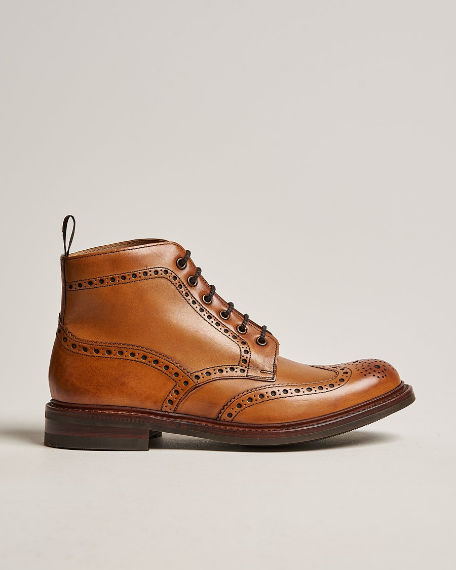 Loake 1880 Bedale Boot Tan Burnished Calf – Ruskea