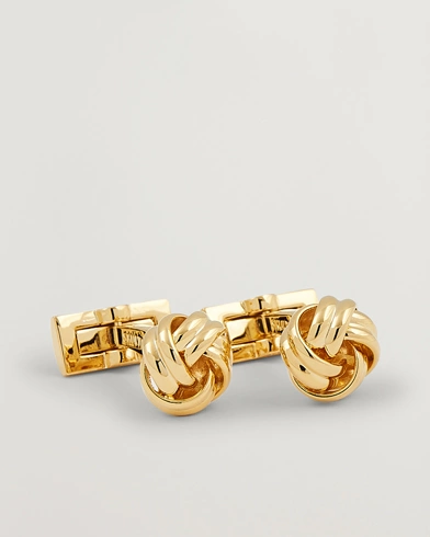 Mies |  | Skultuna | Cuff Links Black Tie Collection Knot Gold