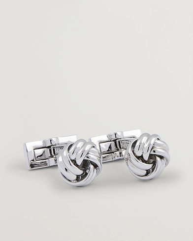 Mies | Skultuna | Skultuna | Cuff Links Black Tie Collection Knot Silver