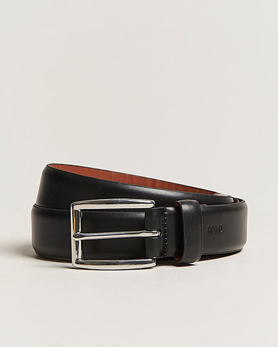 Mies | Preppy Authentic | Polo Ralph Lauren | Cowhide Belt 3 cm Black