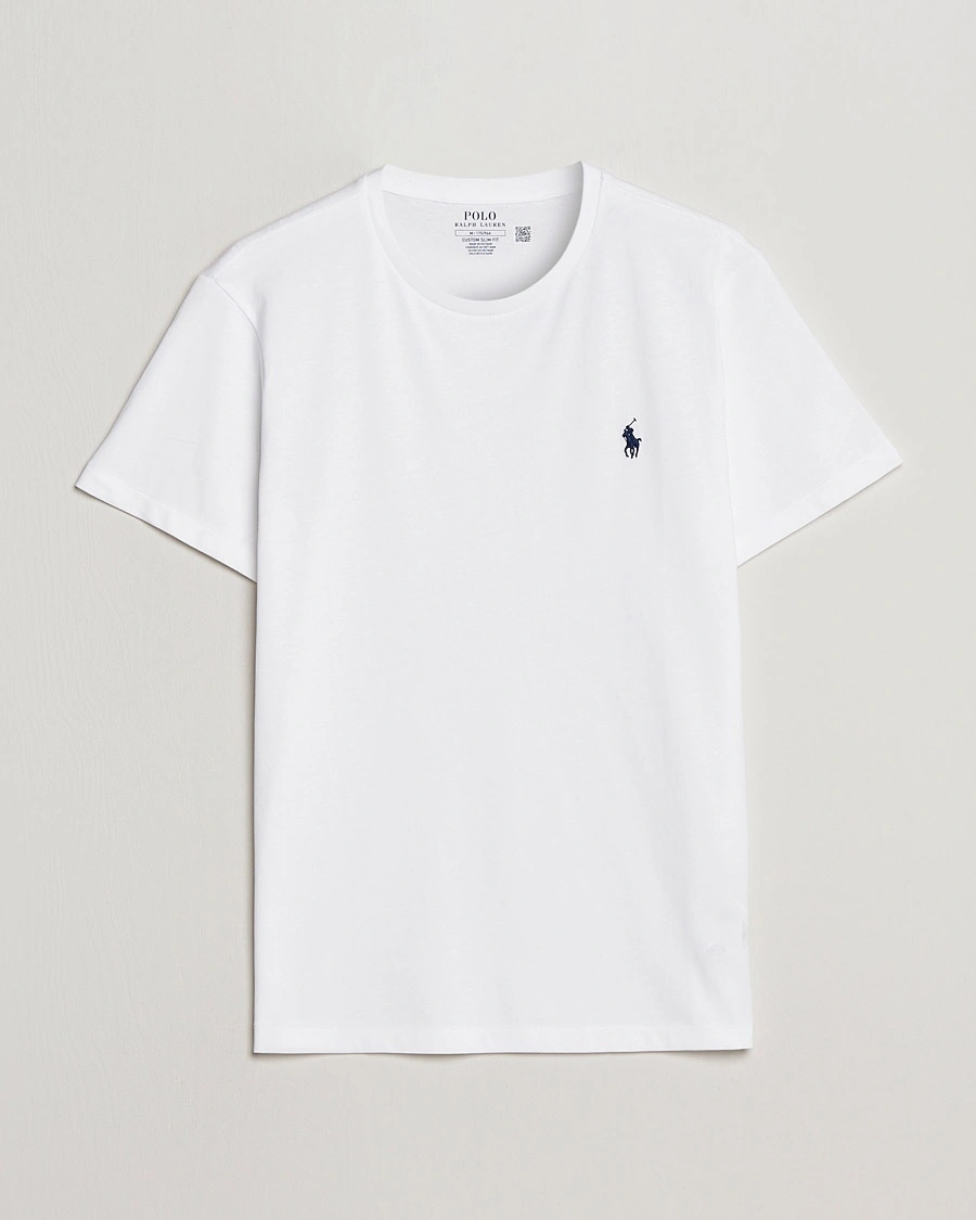 Polo Ralph Lauren Custom Slim Fit Tee White – Valkoinen