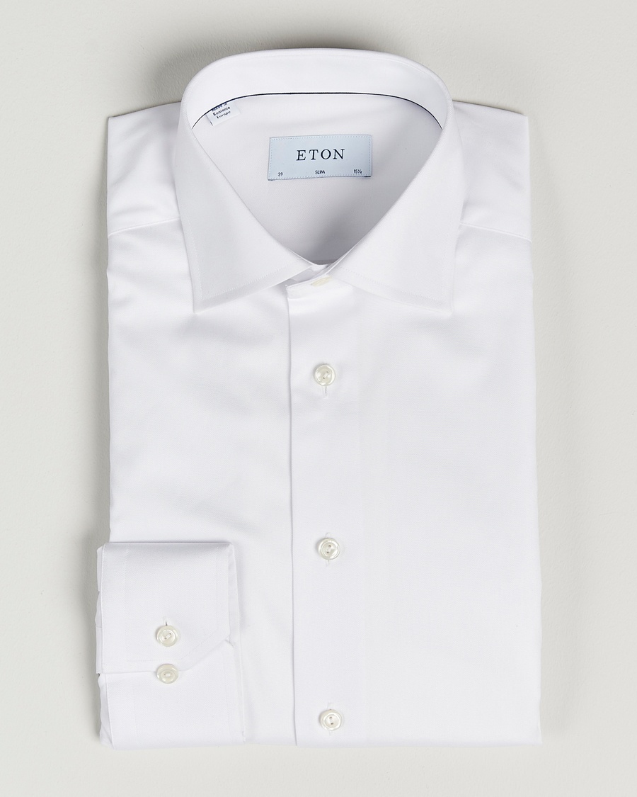 Eton Slim Fit Shirt White – Valkoinen