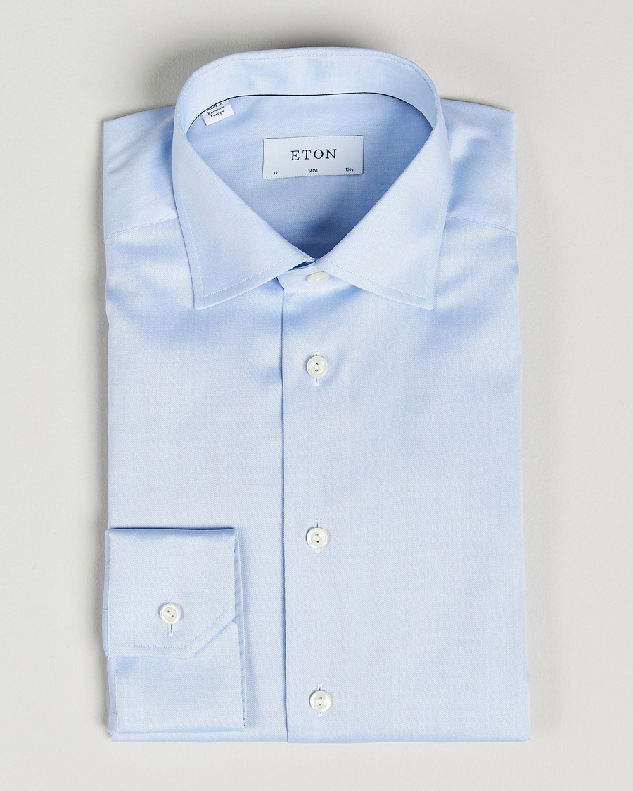 Eton Slim Fit Shirt Blue – Sininen