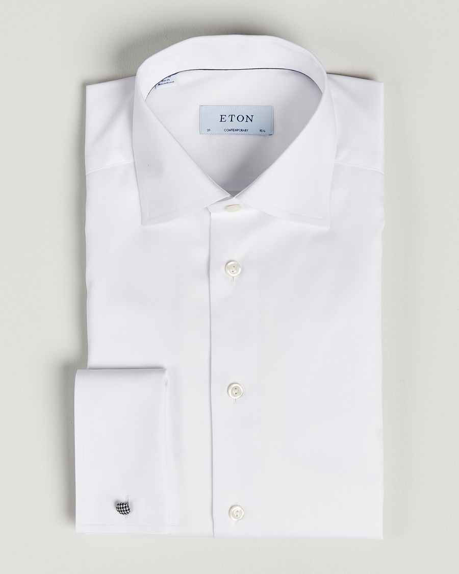 Eton Contemporary Fit Shirt Double Cuff White – Valkoinen