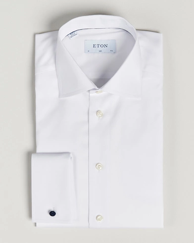 Mies | Viralliset | Eton | Slim Fit Shirt Double Cuff White