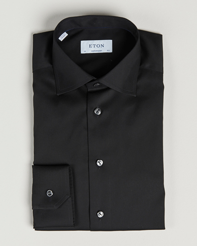 Mies | Tyylikkäänä uudenvuoden juhliin | Eton | Contemporary Fit Shirt Black