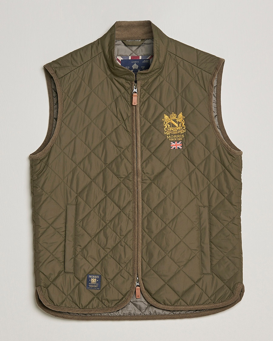 Morris Trenton Quilted Vest Olive – Vihreä
