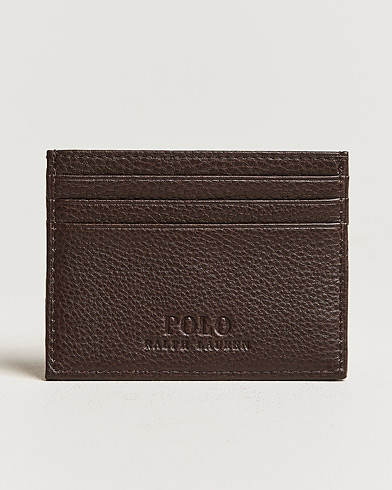 Mies |  | Polo Ralph Lauren | Pebble Leather Slim Card Case Brown