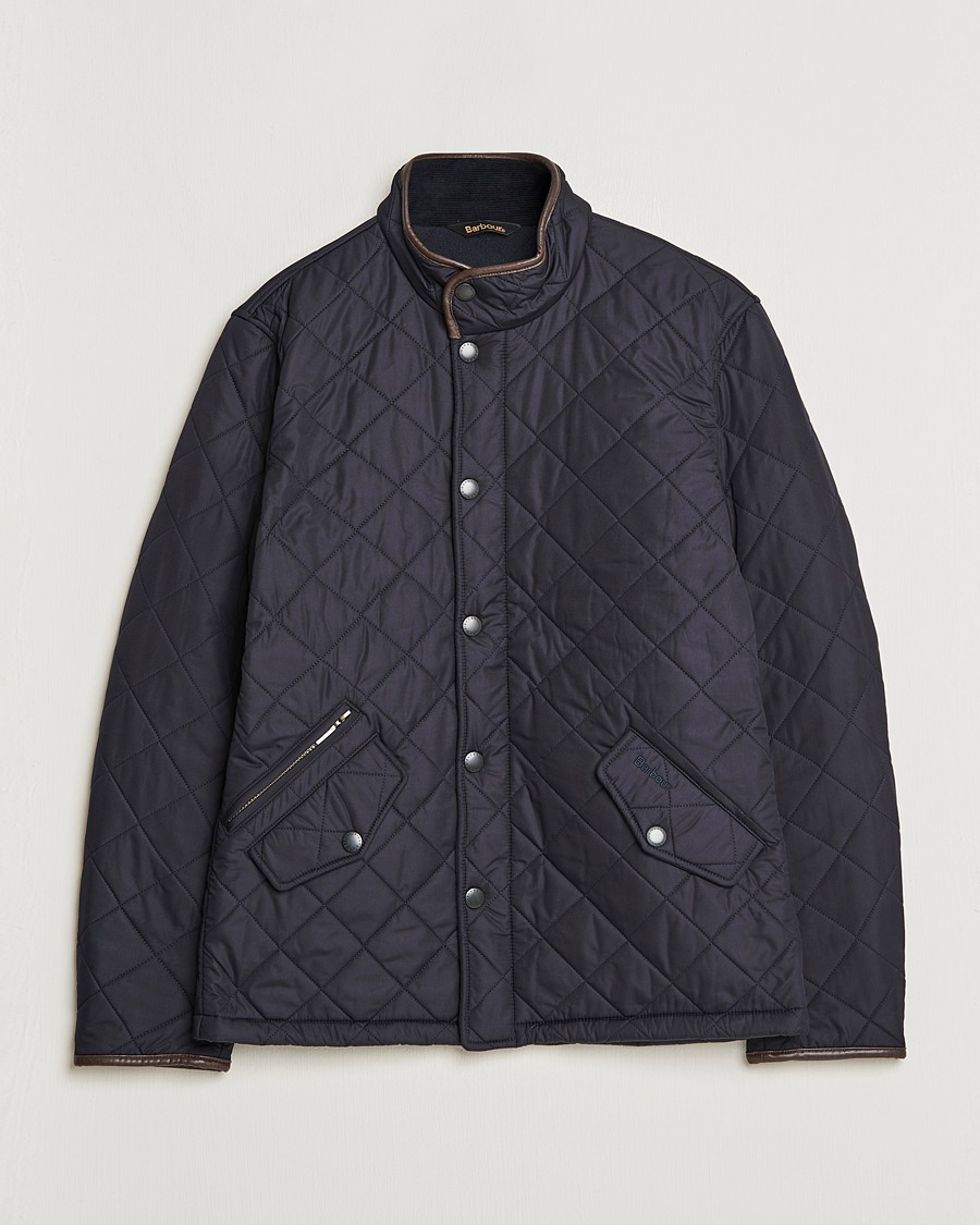 Barbour Lifestyle Powell Quilted Jacket Navy – Sininen