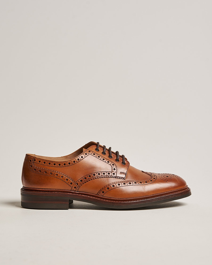 Loake 1880 Chester Brogue Tan Burnished Calf – Ruskea