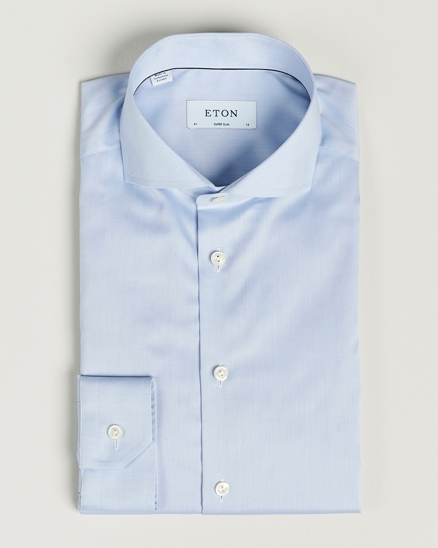 Eton Super Slim Fit Shirt Blue – Sininen