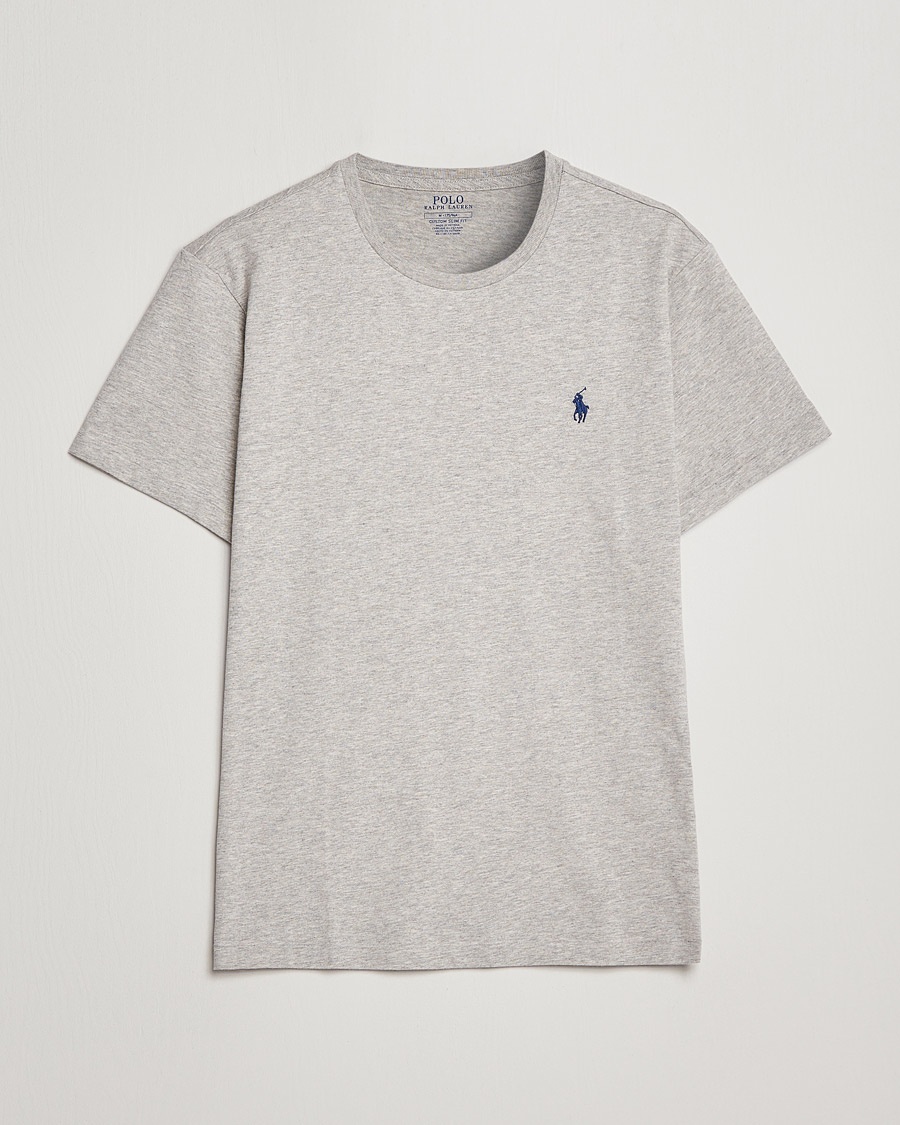 Polo Ralph Lauren Custom Slim Fit Tee New Grey Heather – Harmaa