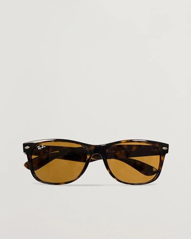 Mies | D-malliset aurinkolasit | Ray-Ban | New Wayfarer Sunglasses Light Havana/Crystal Brown
