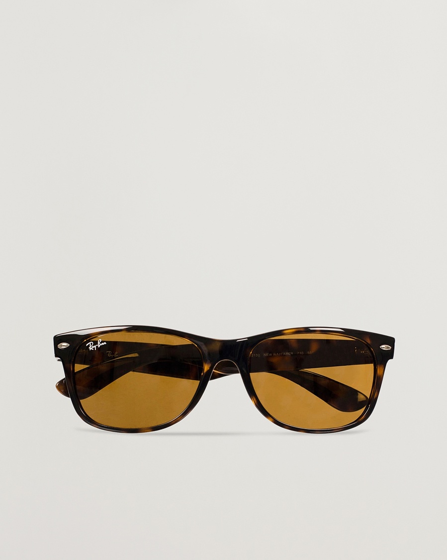 Ray-Ban New Wayfarer Sunglasses Light Havana/Crystal Brown – Ruskea