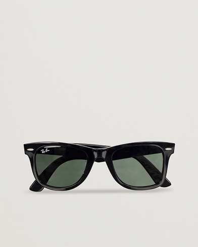 Mies | Ajattomia vaatteita | Ray-Ban | Original Wayfarer Sunglasses Black/Crystal Green