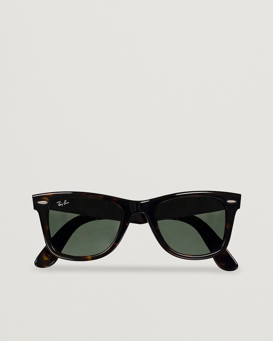 Ray-Ban Original Wayfarer Sunglasses Tortoise/Crystal Green – Ruskea