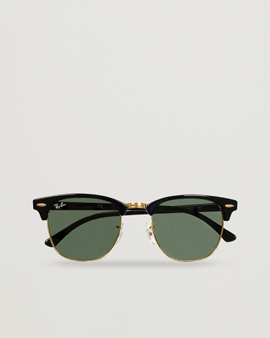 Mies |  | Ray-Ban | Clubmaster Sunglasses Ebony/Crystal Green