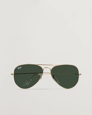 Mies | Aurinkolasit | Ray-Ban | 0RB3025 Aviator Large Metal Sunglasses Arista/Grey Green